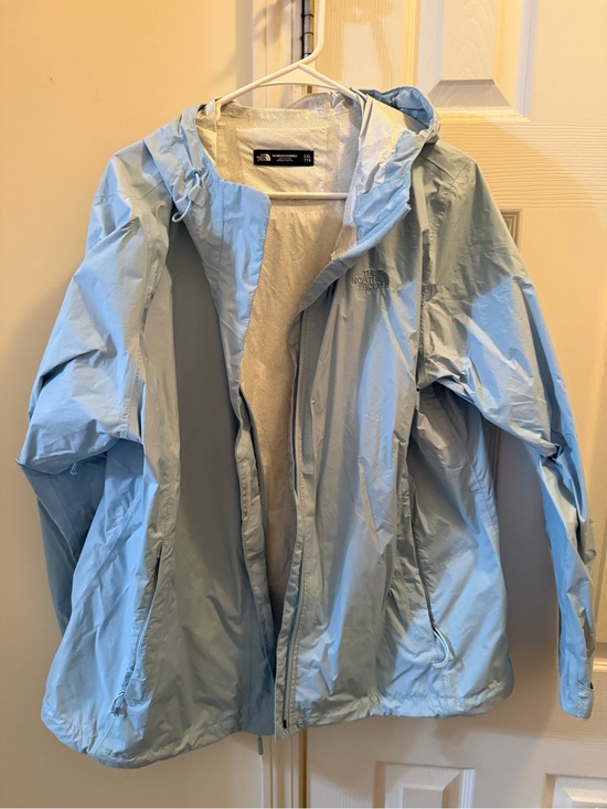 The North Face Jackets & Blazers - The North Face light blue rain jacket women’s